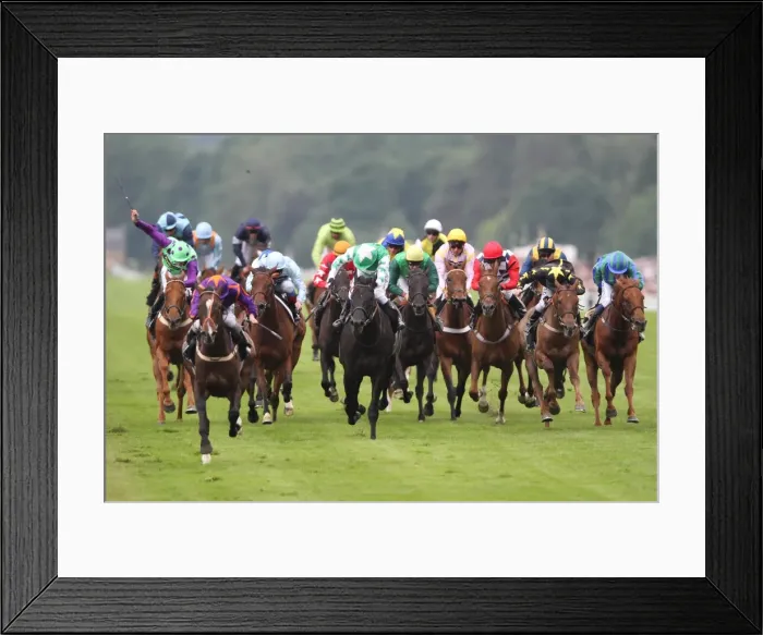Framed Print : Simenon ridden by Ryan Moore, leads the Ascot Stakes - Royal Ascot 2012 Framed Print : Simenon ridden by Ryan Moore, leads the Ascot Stakes - Royal Ascot 2012