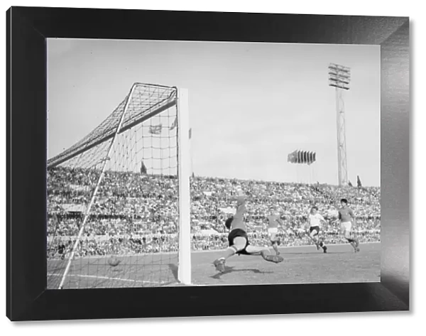 Jimmy Greaves scores for England against Italy at 1961 +