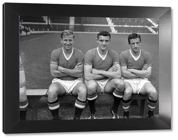 Bobby Charlton, Bill Foulkes, Dennis Viollet - Manchester United