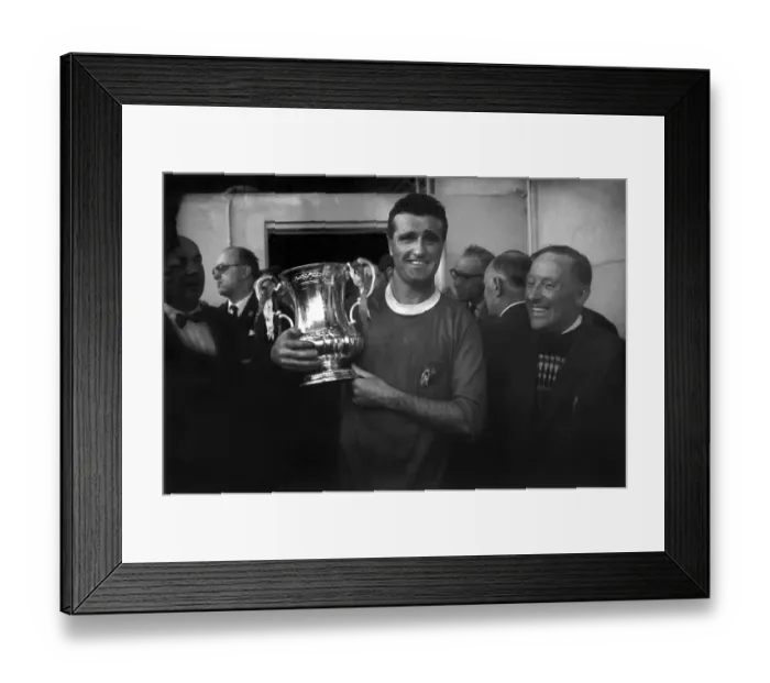 Framed Print : 1963 FA Cup Final: Man Utd 3 Leicester 1