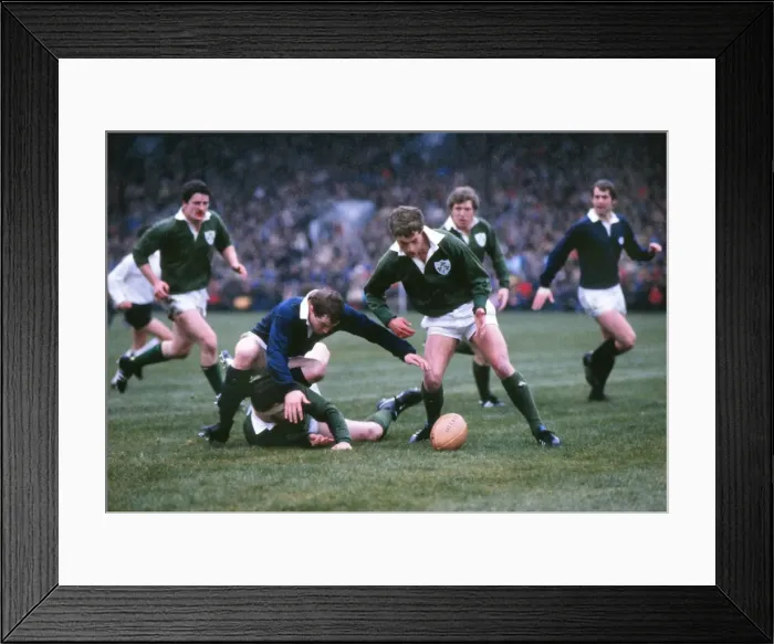 Framed Print : Irelands John Robbie - 1981 Five Nations Framed Print : Irelands John Robbie - 1981 Five Nations