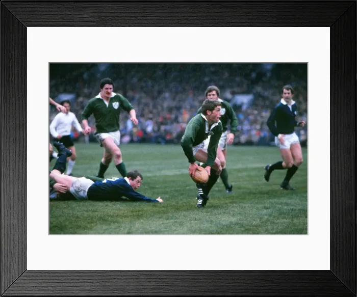 Framed Print : Irelands John Robbie - 1981 Five Nations Framed Print : Irelands John Robbie - 1981 Five Nations