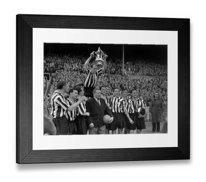 Framed Print : Newcastle United - 1955 FA Cup Winners Framed Print : Newcastle United - 1955 FA Cup Winners