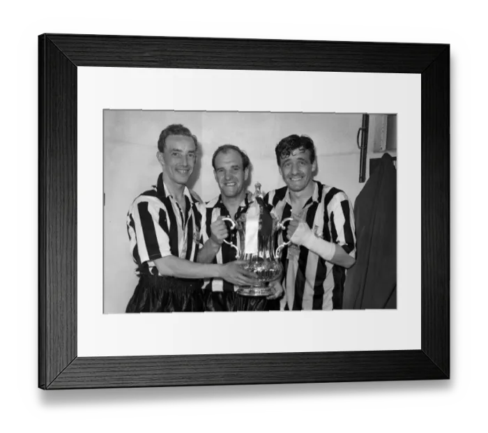 Framed Print : 1955 FA Cup Final: Newcastle 3 Man City 1