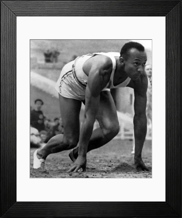 Framed Print : Jesse Owens - 1936 Berlin Olympics +
