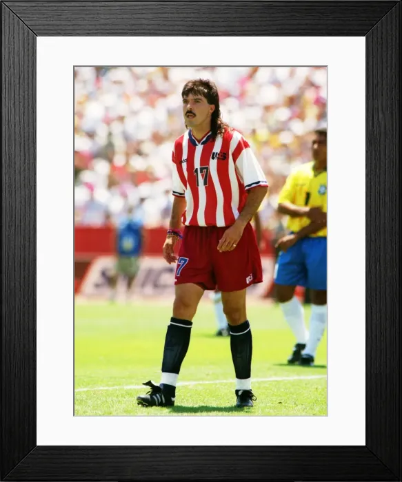 Framed Print : USAs Marcelo Balboa - 1994 World Cup Framed Print : USAs Marcelo Balboa - 1994 World Cup