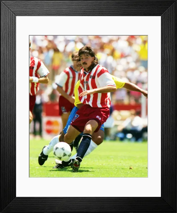 Framed Print : USAs Marcelo Balboa - 1994 World Cup Framed Print : USAs Marcelo Balboa - 1994 World Cup