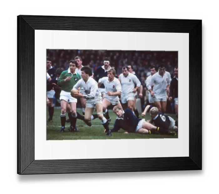 Framed Print : Englands Nigel Melville - 1986 Five Nations Framed Print : Englands Nigel Melville - 1986 Five Nations