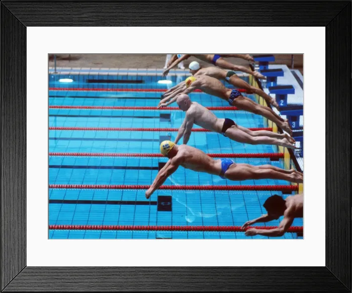 Framed Print : 1980 Moscow Olympics - Swimming