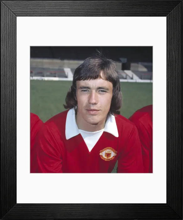Framed Print : Sammy McIlroy - Manchester United Framed Print : Sammy McIlroy - Manchester United