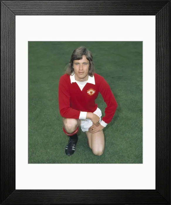 Framed Print : Sammy McIlroy - Manchester United Framed Print : Sammy McIlroy - Manchester United