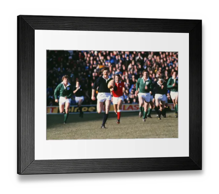 Framed Print : Scotlands Alan Lawson makes a break against Ireland - 1979 Five Nations Framed Print : Scotlands Alan Lawson makes a break against Ireland - 1979 Five Nations
