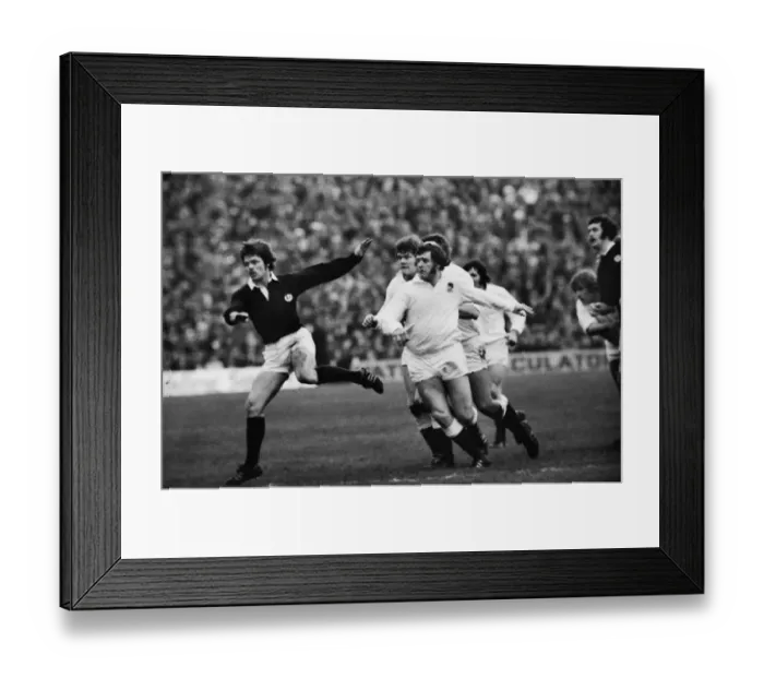 Framed Print : Scotlands Alan Lawson and Englands Mike Burton - 1976 Five Nations Framed Print : Scotlands Alan Lawson and Englands Mike Burton - 1976 Five Nations