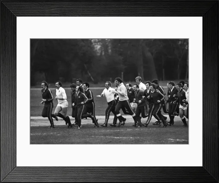 Framed Print : England training - 1980 Five Nations