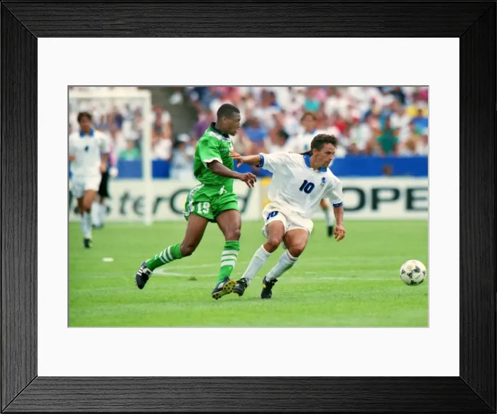 Framed Print : WC1994 R2: Nigeria 1 Italy 2 Framed Print : WC1994 R2: Nigeria 1 Italy 2