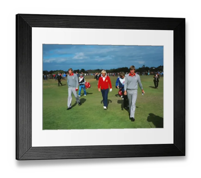 Framed Print : Peter Oosterhuis, Jack Nicklaus and Nick Faldo - 1977 Ryder Cup Framed Print : Peter Oosterhuis, Jack Nicklaus and Nick Faldo - 1977 Ryder Cup