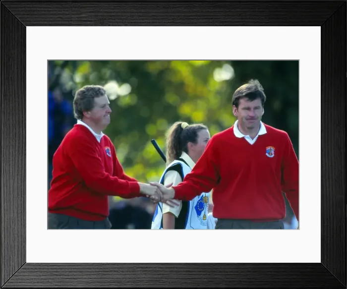 Framed Print : Colin Montgomerie and Nick Faldo - 1993 Ryder Cup Framed Print : Colin Montgomerie and Nick Faldo - 1993 Ryder Cup