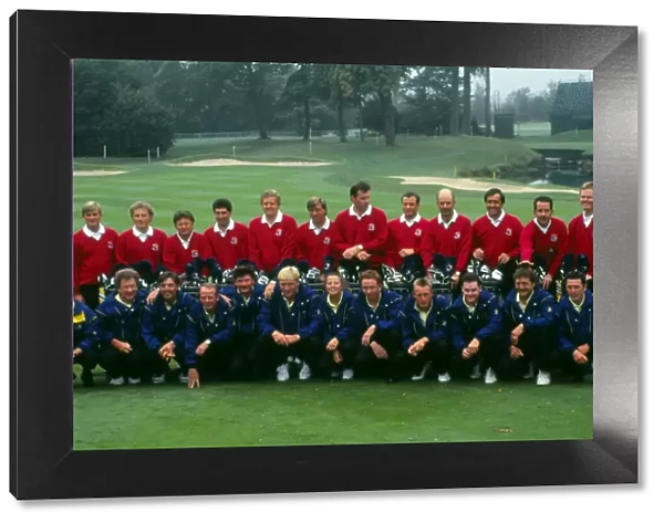 The European team and their caddies - 1993 Ryder Cup
