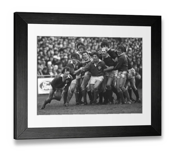 Framed Print : Irelands John Moloney gets the ball away against Scotland - 1978 Five Nations Framed Print : Irelands John Moloney gets the ball away against Scotland - 1978 Five Nations