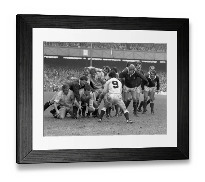 Framed Print : England take on Scotland at Twickenham - 1985 Five Nations Framed Print : England take on Scotland at Twickenham - 1985 Five Nations