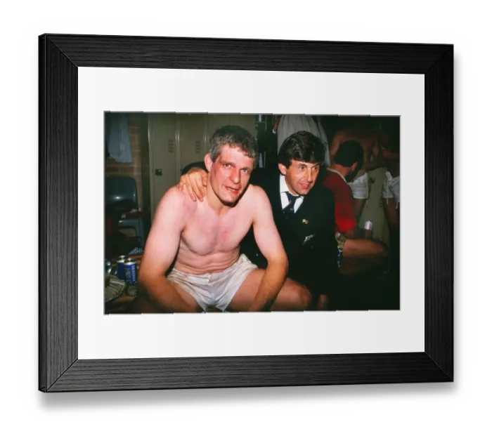 Framed Print : Lions head coach Ian McGeechan and captain Finlay Calder celebrate victory - 1989 British Lions Tour to Australia Framed Print : Lions head coach Ian McGeechan and captain Finlay Calder celebrate victory - 1989 British Lions Tour to Australia