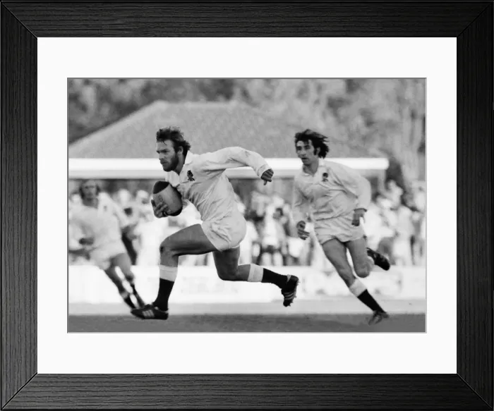 Framed Print : Englands Alastair Hignell - 1975 England Tour of Australia Framed Print : Englands Alastair Hignell - 1975 England Tour of Australia