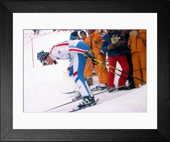 Framed Print : Valentina Iliffe - 1976 Innsbruck Winter Olympics - Womens Slalom Framed Print : Valentina Iliffe - 1976 Innsbruck Winter Olympics - Womens Slalom