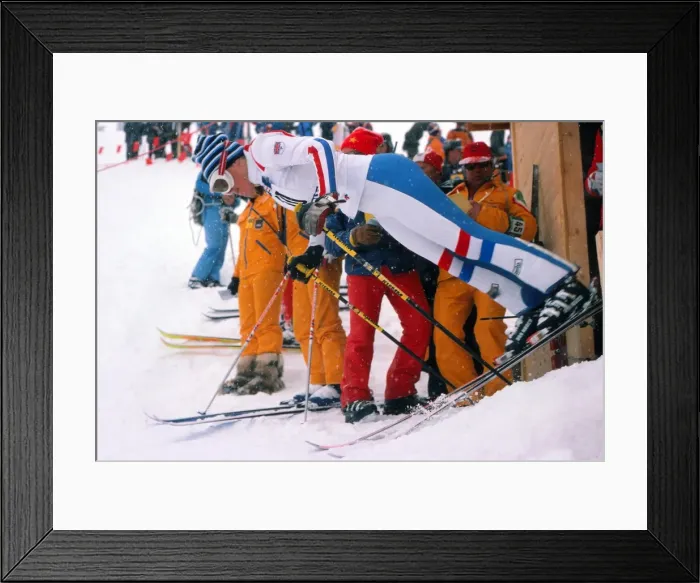 Framed Print : Valentina Iliffe - 1976 Innsbruck Winter Olympics - Womens Slalom Framed Print : Valentina Iliffe - 1976 Innsbruck Winter Olympics - Womens Slalom