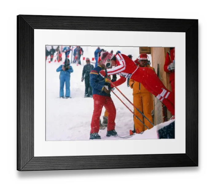 Framed Print : Anne Robb - 1976 Innsbruck Winter Olympics - Womens Slalom Framed Print : Anne Robb - 1976 Innsbruck Winter Olympics - Womens Slalom