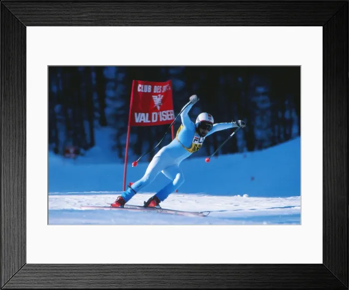 Framed Print : David Cargill - 1980 FIS World Cup - Val d Isere