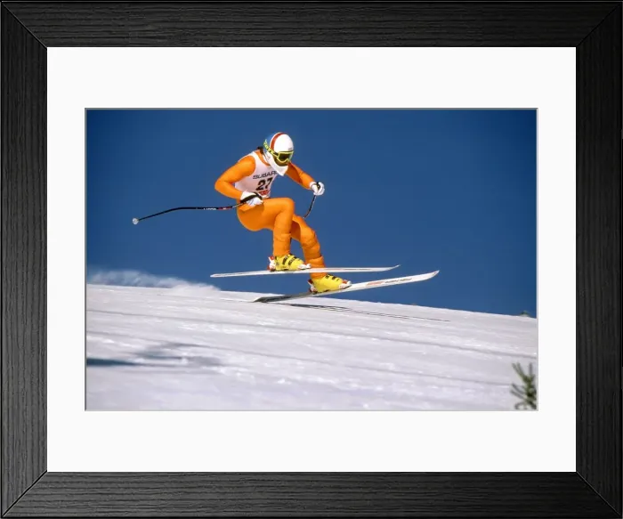 Framed Print : Graham Bell - 1987 FIS World Ski Championships