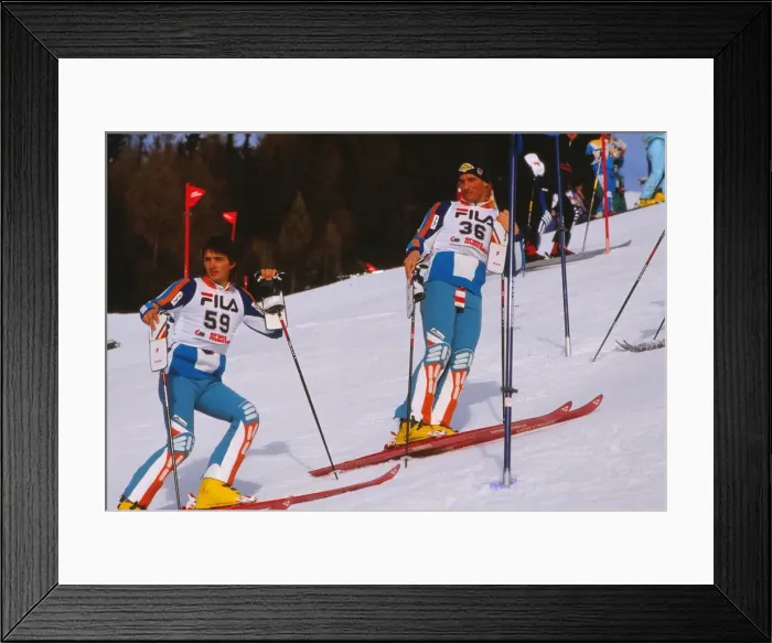 Framed Print : The Bell brothers - 1987 FIS World Championships Framed Print : The Bell brothers - 1987 FIS World Championships