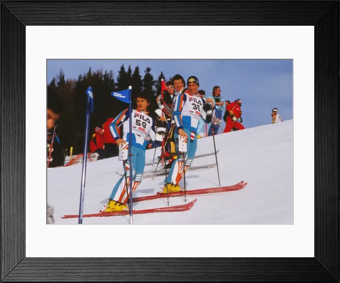 Framed Print : The Bell brothers - 1987 FIS World Championships Framed Print : The Bell brothers - 1987 FIS World Championships