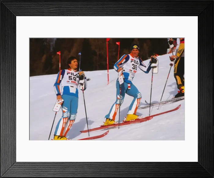 Framed Print : The Bell brothers - 1987 FIS World Championships