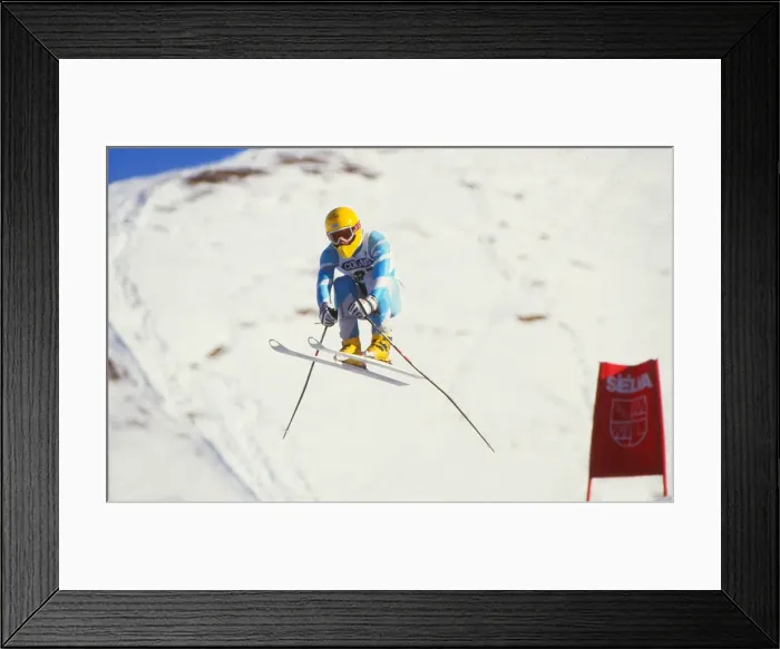 Framed Print : Matin Bell - 1987 FIS World Cup - Val Gardena Framed Print : Matin Bell - 1987 FIS World Cup - Val Gardena