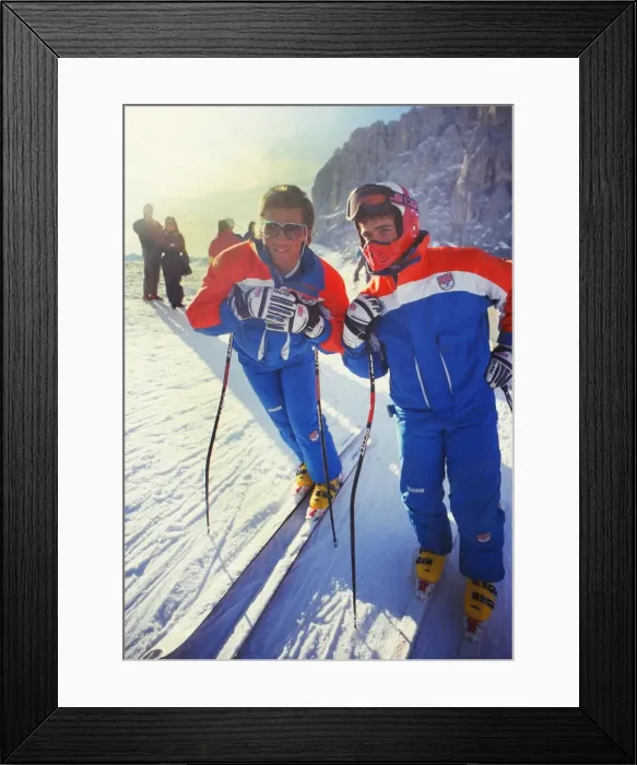 Framed Print : The Bell brothers - 1987 FIS World Cup - Val Gardena Framed Print : The Bell brothers - 1987 FIS World Cup - Val Gardena