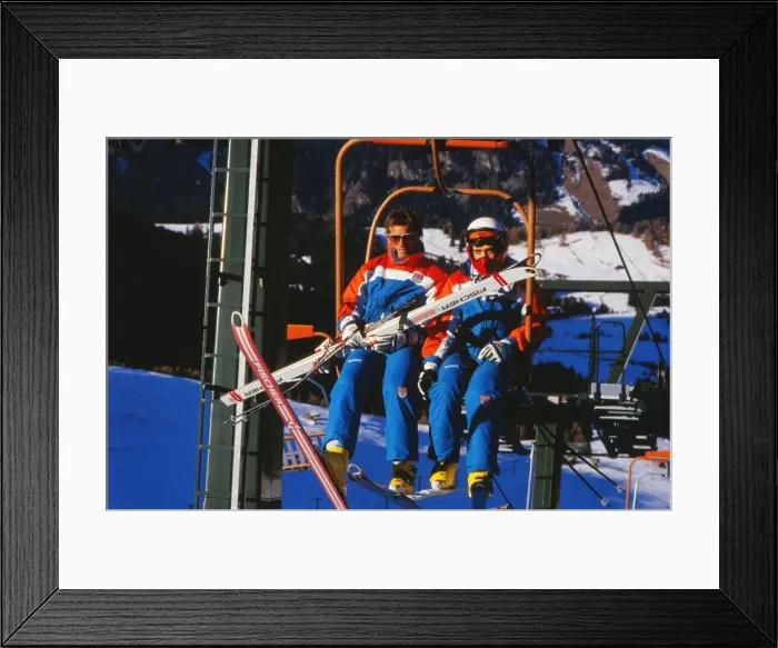 Framed Print : The Bell brothers - 1987 FIS World Cup - Val Gardena Framed Print : The Bell brothers - 1987 FIS World Cup - Val Gardena