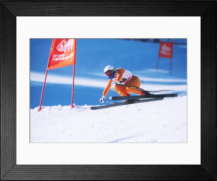 Framed Print : Clare Booth - 1987 FIS World Ski Championships Framed Print : Clare Booth - 1987 FIS World Ski Championships
