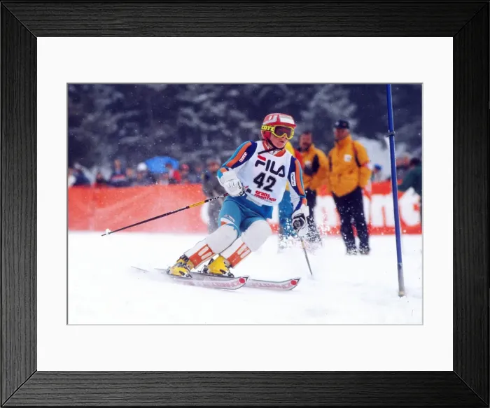 Framed Print : Lesley Beck - 1987 FIS World Ski Championships Framed Print : Lesley Beck - 1987 FIS World Ski Championships