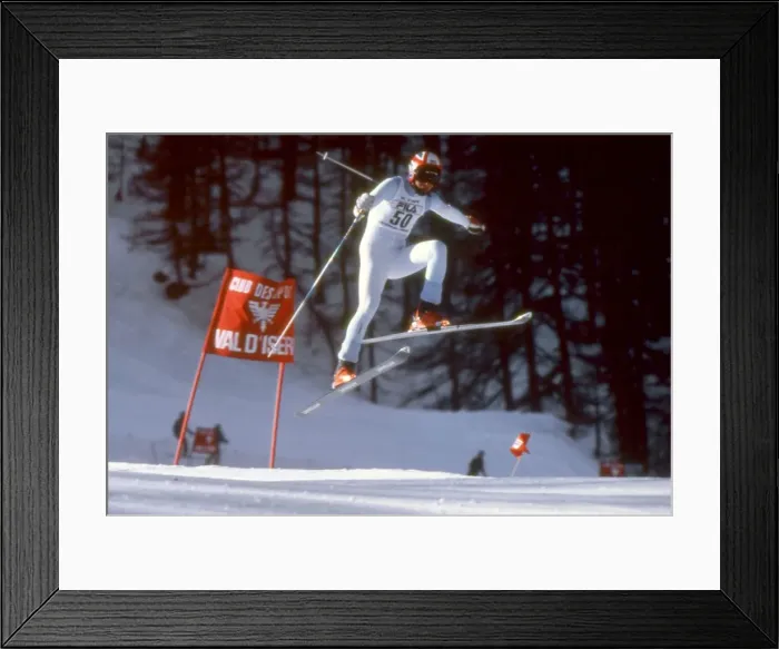 Framed Print : Konrad Bartelski - 1980 FIS World Cup - Val d Isere Framed Print : Konrad Bartelski - 1980 FIS World Cup - Val d Isere