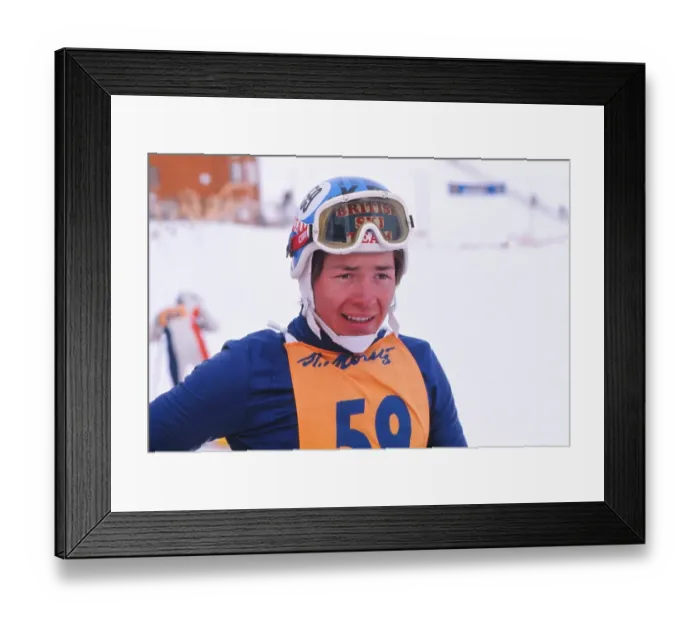 Framed Print : Konrad Bartelski - 1973 FIS World Cup - St. Moritz Framed Print : Konrad Bartelski - 1973 FIS World Cup - St. Moritz