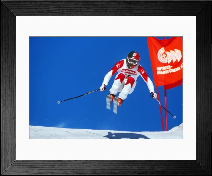 Framed Print : Marc Girardelli - 1987 FIS World Ski Championships Framed Print : Marc Girardelli - 1987 FIS World Ski Championships
