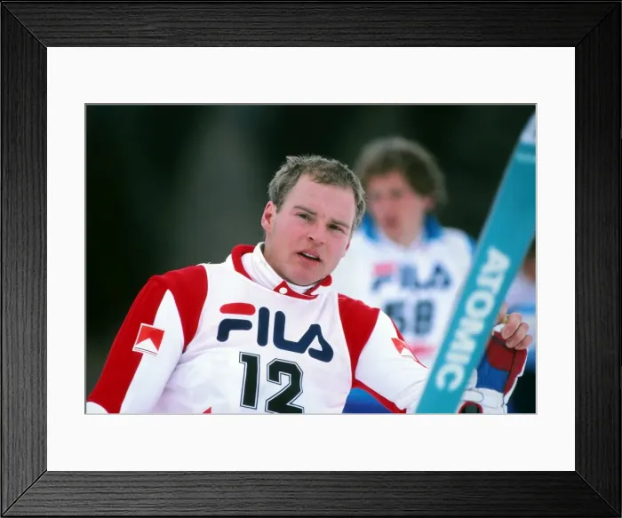 Framed Print : Marc Girardelli - 1987 FIS World Ski Championships Framed Print : Marc Girardelli - 1987 FIS World Ski Championships