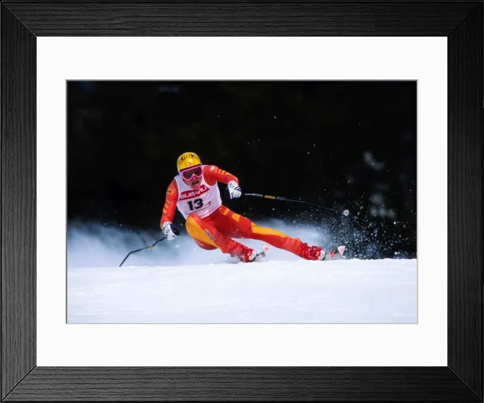 Framed Print : Peter Mueller - 1987 FIS World Ski Championships Framed Print : Peter Mueller - 1987 FIS World Ski Championships