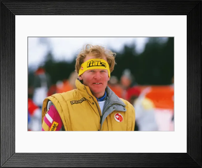 Framed Print : Peter Mueller - 1987 FIS World Ski Championships Framed Print : Peter Mueller - 1987 FIS World Ski Championships