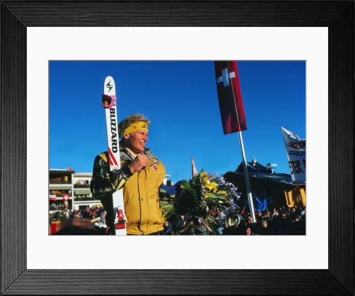Framed Print : Peter Mueller - 1987 FIS World Ski Championships Framed Print : Peter Mueller - 1987 FIS World Ski Championships