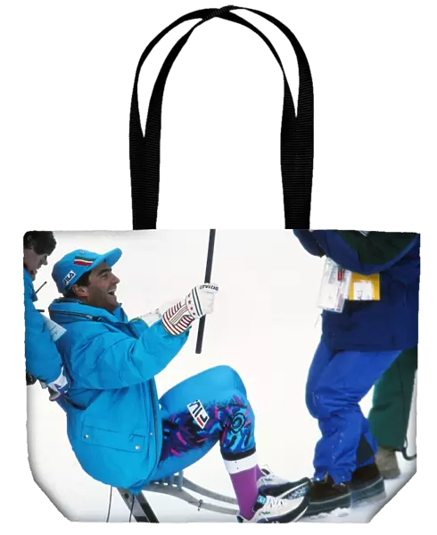 Alberto Tomba - 1992 Albertville Winter Olympics - Mens Giant Slalom
