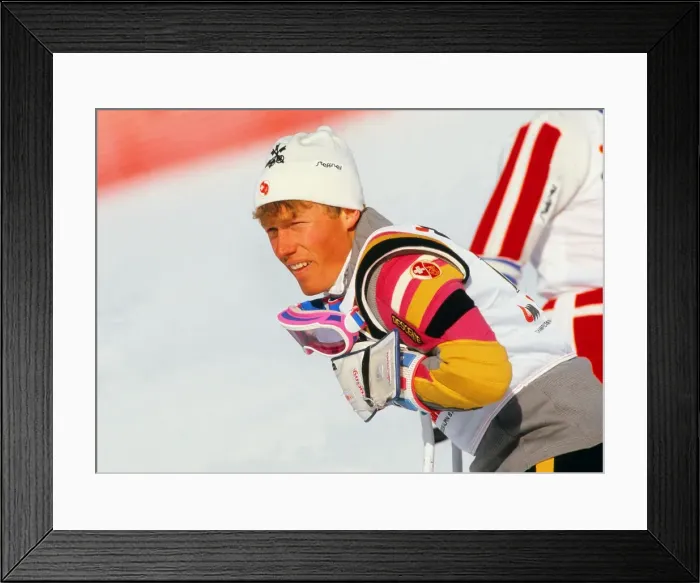 Framed Print : Pirmin Zurbriggen - 1987 FIS World Ski Championships Framed Print : Pirmin Zurbriggen - 1987 FIS World Ski Championships
