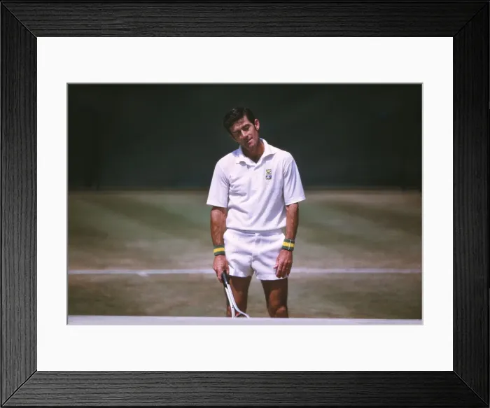 Framed Print : Ken Rosewall - 1974 Wimbledon Championships Framed Print : Ken Rosewall - 1974 Wimbledon Championships