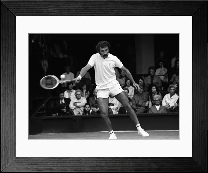Framed Print : Ion Tiriac - 1971 Wimbledon Championships Framed Print : Ion Tiriac - 1971 Wimbledon Championships